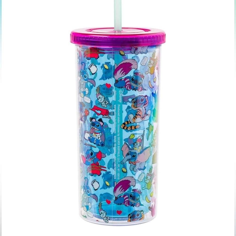 New Stitch and Scrump in Disney costumes 20oz Tumbler NWT